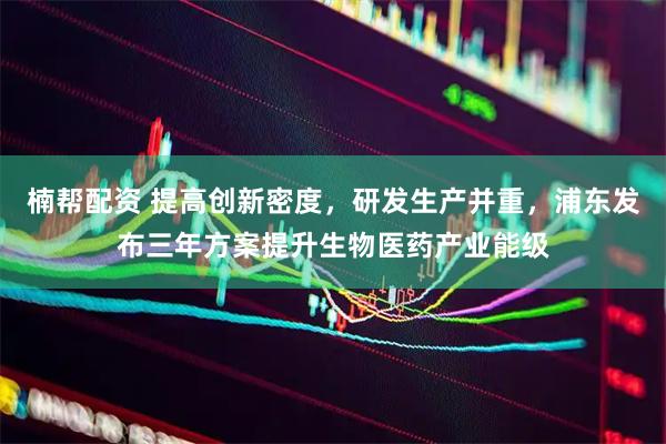 楠帮配资 提高创新密度，研发生产并重，浦东发布三年方案提升生物医药产业能级