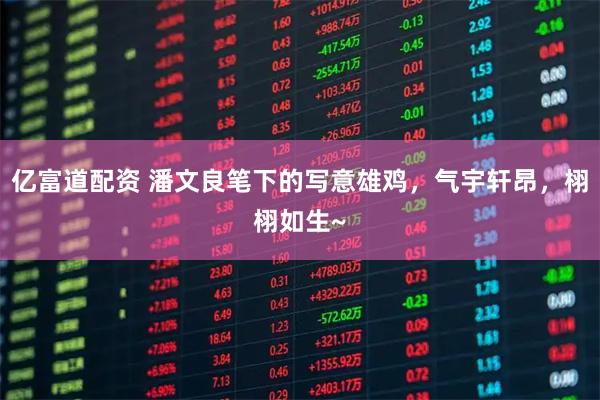 亿富道配资 潘文良笔下的写意雄鸡，气宇轩昂，栩栩如生~