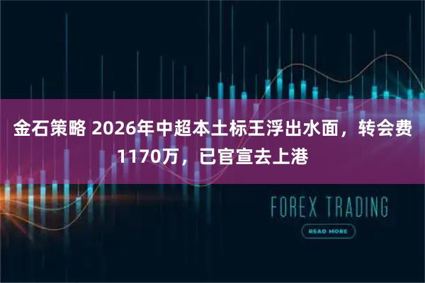 金石策略 2026年中超本土标王浮出水面，转会费1170万，已官宣去上港